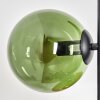 Gastor globe light, floor lamp 34 cm blue, chrome, green, coppery, Smoke-coloured, 6-light sources