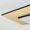 Barullu ceiling light, Panel LED Wood like finish, black, white, 1-light source