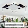 Barullu ceiling light, Panel LED black, white, 1-light source
