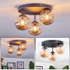 Chehalis ceiling light, globe light 30.5 cm Amber, 3-light sources