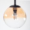 Chehalis ceiling light, globe light 30.5 cm Amber, clear, 3-light sources