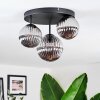 Chehalis ceiling light, globe light 30 cm Smoke-coloured, 3-light sources