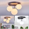 Chehalis ceiling light, globe light 30 cm white, 3-light sources
