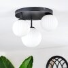 Chehalis ceiling light, globe light 30 cm white, 3-light sources