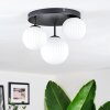 Chehalis ceiling light, globe light 30 cm white, 3-light sources