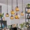 Ripoll hanging light, globe light, pendant light Amber, 6-light sources
