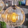 Koyoto hanging light, globe light, pendant light Amber, clear, 6-light sources
