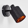 Fallhagen wall light, wall spotlight black, 1-light source
