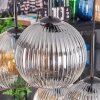 Koyoto hanging light, globe light, pendant light Amber, clear, Smoke-coloured, 6-light sources