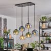 Koyoto hanging light, globe light, pendant light Amber, blue, green, clear, Smoke-coloured, 6-light sources