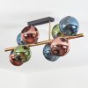 Koyoto ceiling light, globe light gold, black, 8-light sources