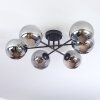 Gastor ceiling light, globe light Smoke-coloured, 6-light sources