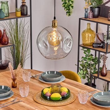 Ripoll hanging light, globe light, pendant light gold, 1-light source