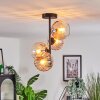 Koyoto ceiling light, globe light 31 cm Amber, clear, 4-light sources