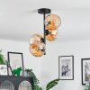 Koyoto ceiling light, globe light 31 cm Amber, 4-light sources