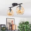 Ripoll ceiling light, globe light Amber, 2-light sources