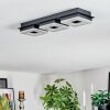 Walon ceiling light LED black, 1-light source