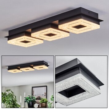 Walon ceiling light LED black, 1-light source