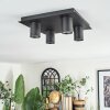 Udena ceiling light LED black, 4-light sources