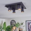 Udena ceiling light LED black, 4-light sources