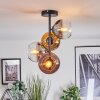 Koyoto ceiling light, globe light 31 cm gold, clear, coppery, Smoke-coloured, 4-light sources