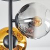 Koyoto ceiling light, globe light 31 cm gold, clear, coppery, Smoke-coloured, 4-light sources