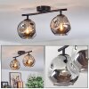 Ripoll ceiling light, globe light Smoke-coloured, 2-light sources