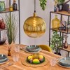 Koyoto hanging light, globe light, pendant light gold, 1-light source