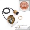 Koyoto hanging light, globe light, pendant light gold, 1-light source