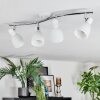 Starkeryd ceiling light, ceiling spotlight chrome, white, 4-light sources