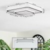 Borin ceiling light LED grey, white, 1-light source