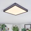 Finsrud ceiling light, Panel LED black, 1-light source