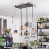 Ripoll hanging light, globe light, pendant light Amber, clear, Smoke-coloured, 6-light sources