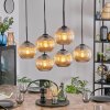 Koyoto hanging light, globe light, pendant light Amber, 6-light sources