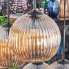 Koyoto hanging light, globe light, pendant light Amber, 6-light sources