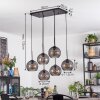 Koyoto hanging light, globe light, pendant light Smoke-coloured, 6-light sources