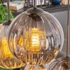 Koyoto hanging light, globe light, pendant light Amber, Smoke-coloured, 6-light sources