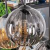 Koyoto hanging light, globe light, pendant light Amber, Smoke-coloured, 6-light sources