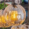 Koyoto hanging light, globe light, pendant light Amber, 6-light sources