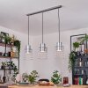 Neran hanging light, pendant light galvanized, 3-light sources