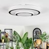 Borin ceiling light LED grey, white, 1-light source