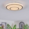 Borin ceiling light LED grey, white, 1-light source