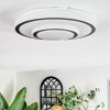 Borin ceiling light LED grey, white, 1-light source