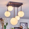 Chehalis ceiling light, globe light white, 5-light sources