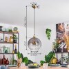 Koyoto hanging light, globe light, pendant light gold, 1-light source