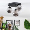 Chehalis ceiling light, globe light 32 cm Smoke-coloured, 3-light sources