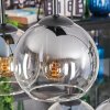 Koyoto hanging light, globe light, pendant light Amber, clear, Smoke-coloured, 6-light sources