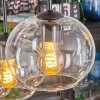 Apedo hanging light, globe light, pendant light Amber, clear, Smoke-coloured, 6-light sources