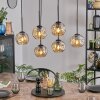 Ripoll hanging light, globe light, pendant light Amber, 6-light sources