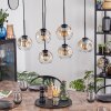 Ripoll hanging light, globe light, pendant light Amber, clear, 6-light sources